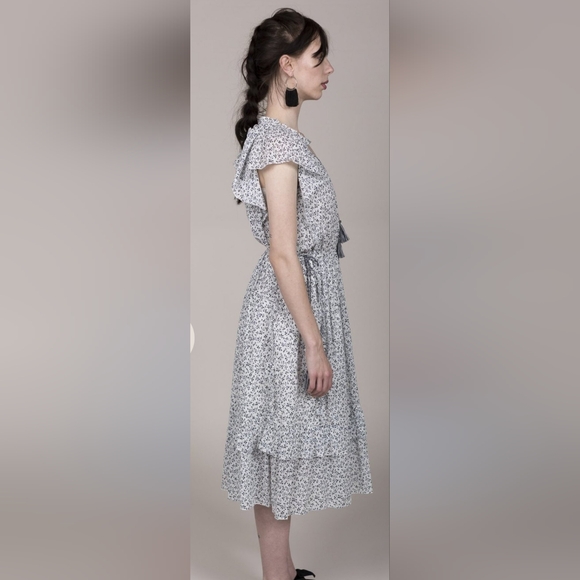 Ulla Johnson Anja Midi Dress In Porcelain Size 8 - Picture 9 of 9